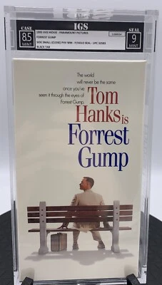 Forrest Gump VHS Paramount, 1995 Graded IGS Certified-Case 8.5 MINT/Seal 9 MINT! - Image 1 of 4