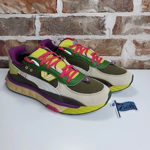 Puma Wild Rider "Last Hunt" grün khaki lila Herren Größe 12 / 383418-01 * - Bild 1 von 11