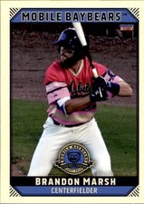 2019 Mobile BayBears Choice #16 Brandon Marsh Buford Georgia GA NM Baseball Card