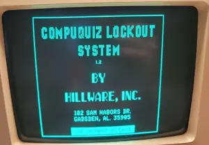 Apple IIe IIc timer button quiz game - hardware and software - WORKS - Compuquiz - Picture 1 of 9