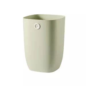 Plastic Rectangular Garbage Can with Trash Liner Holder, 7L, Green - Picture 1 of 5