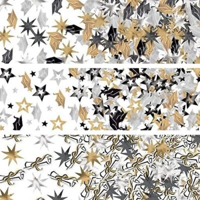 Graduación 3 Mezcla Confeti 1.2 OZ Lámina y Papel Suministros de Graduación Decoraciones Foto 1 de 2