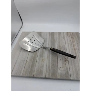 Vintage #2 Stainless Steel Wide Slotted Curved Flipper Lifter Spatula - Picture 1 of 7