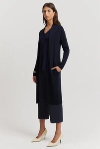 COUNTRY ROAD MERINO WOOL CARDIGAN in Navy Marle RRP$179 size S - Picture 1 of 4