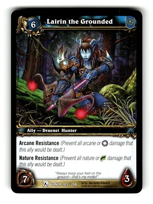 World of Warcraft TCG Fields of Honor Trading Card Lairin the Grounded #105 C - Image 1 of 4
