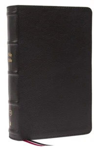 Thomas Nelson KJV Personal Size Bible; 2022; Black Leather Soft; 10 Point - Imagen 1 de 6