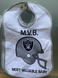 Raiders “Most Valuable Baby” Baby Bib Brand New - Picture 1 of 3