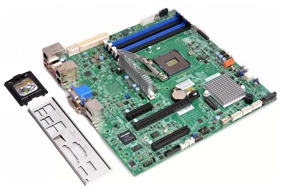 Supermicro Motherboard X12SCZ-QF, Intel Socket LGA 1200, microATX, Refurbished - Image 1 of 3