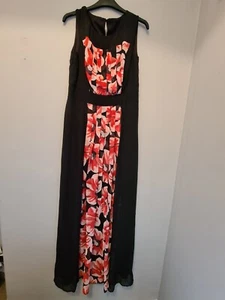 Black & Pink Evening Dress, Size 12 - Picture 1 of 1