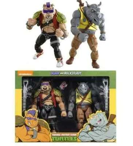 Teenage Mutant Ninja Turtles Series 2 Rocksteady & Bebop 7" Figures 2-Pack B9 - Picture 1 of 7