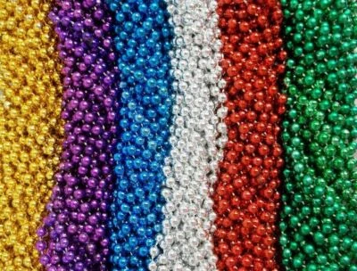 48 День рождения вечеринки Favors Марди Гра бисер ожерелья 4 дюжины - Изображение 1 из 2