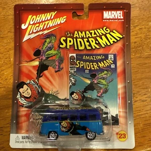 2003 Johnny Lightning Amazing Spider-Man Volkswagen Diecast 1964 Samba Bus Van - Picture 1 of 1