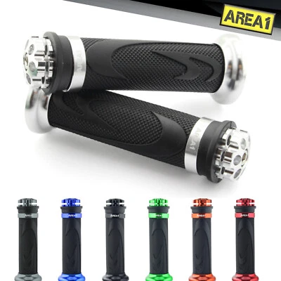 Manopole per Moto e Scooter Universali 22/24-25mm (V3/argento) - Immagine 1 di 2