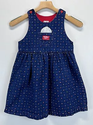 Vintage Girls Oshkosh B’gosh Denim Dress Sz 6X GUC Jumper Made in USA - Image 1 of 4