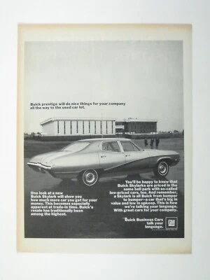 Vintage 1960s Buick Skylark Advertising Print GM Car Muscle Auto MOD - Image 1 of 2