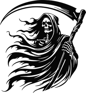 Grim Reaper Image Quality Vinyl Decal Sticker 43 different colors available - Foto 1 di 45