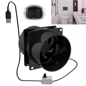 USB Exhaust Fan Shed Ventilator Extractor Fan for Window Laundry Room Kitchen - Picture 1 of 11