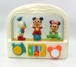 Crib Activity Music Toy Disney Mickey Minnie Mouse & Donald Duck Mattel Vintage - Picture 1 of 5