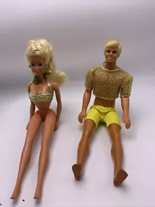 Sun Sensation Barbie #1390 & Ken #1392 Dolls Mattel 1991 K20 - Picture 1 of 7