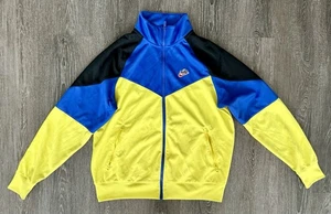 Pullover Nike Amarillo Azul Negro Bloqueado Windrunner Cremallera Completa Talla Para Hombre Pequeño - Imagen 1 de 7