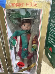 Vintage F.W. Woolworth Navidad Animado Motionette Esquiador-Niño 24” - Imagen 1 de 5