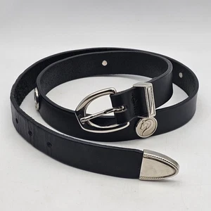 Cintura donna vintage equitazione borchie inglese briglia pelle taglia 34 made in USA - Foto 1 di 11