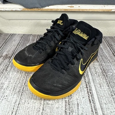 Nike Kobe A.D. Mid Lakers Negro Mamba Negro Amarillo OG AQ5164-001 Hombre’s Talla 10 Foto 1 de 4