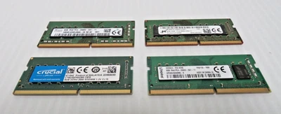 Lot of 4 Various Model 8GB DDR4 Laptop RAM Memory Modules 2666Mhz - Image 1 of 4