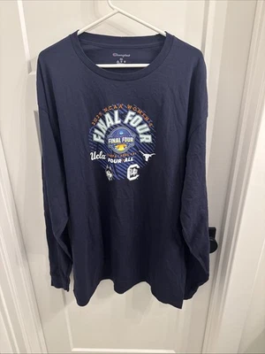 NUEVO CON ETIQUETAS Champion NCAA Mujer’s 2025 Final Four XXL Camiseta Manga Larga Azul Marino Foto 1 de 4