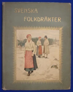 (Schwedische Nationalkostüme) SVENSKA NATIONAL DRAKER, 1908 Folio mit 10 Farbplots - Bild 1 von 12