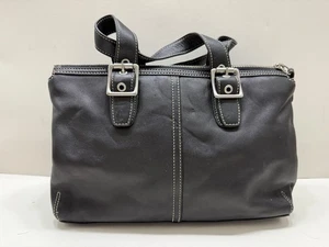 2003 Coach 9545 Legacy UMHÄNGETASCHE schwarz Leder Nickel Hardware schön Vintage - Bild 1 von 9