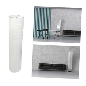 Paper Floor Lamp Shade White Rice Paper Lampshades Replacement Lamp Cover - Picture 1 of 8