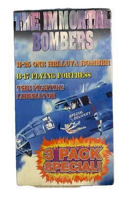 Set of 3 THE IMMORTAL BOMBERS 3-VHS TAPE SET Flying Fortress 1994 NEW - Image 1 of 4