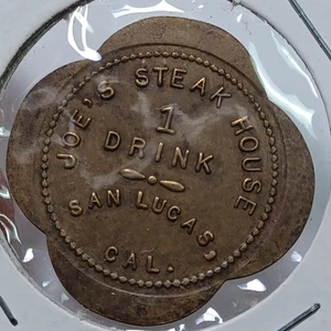 CA SALOON TOKEN SAN LUCAS JOE'S STEAK HOUSE & KING CITY NINA'S CANTINA JRT 192 - Picture 1 of 2
