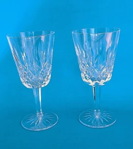 Paar Waterford Kristall LISMORE Wein Wasserkelch Glas verschiedene Epochen Set 2 - Bild 1 von 9
