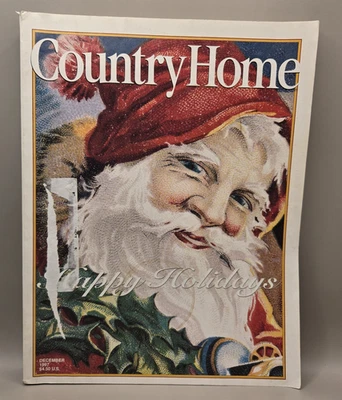 Country Home Magazine December 1997 Christmas Issue Happy Holidays Design Art - Image 1 of 4