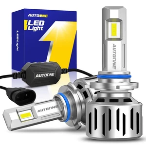 AUTOONE 9005 HB3 LED Headlight Bulbs High Low Beam 6500K White Super Bright 2X - Picture 1 of 19