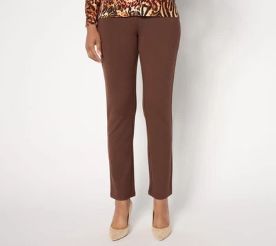 Women with Control Women's Pants Sz S Regular Ponte Straight Leg Brown A663668 - Image 1 of 4
