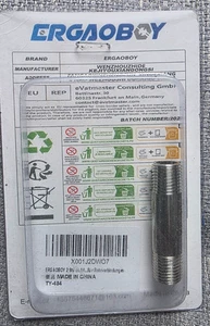 1 Stück 50 mm 1/4" x 1/4" BSP Nippel Gussrohr 304 Edelstahl Rohrverschr ERGAOBOY - Bild 1 von 2