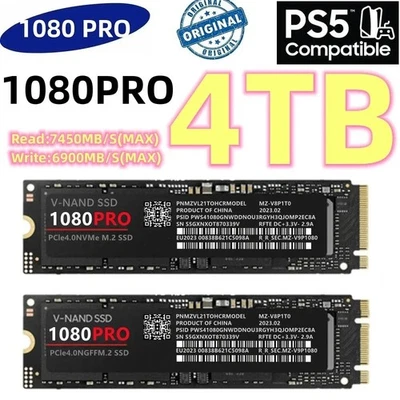 Unidad de estado sólido SSD 1080PRO 4 TB 2 TB 1 TB original M.2 2280 PCIe 4.0 NVMe Foto 1 de 4