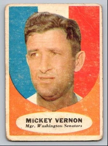 1961 TOPPS BASEBALL MICKEY VERNON WASHINGTON SENATORS #134 - Picture 1 of 2