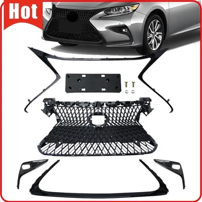 For 2016-18 Lexus ES300H ES350 Front Upper Grille Molding Trim Fog light Cover Foto 1 de 4