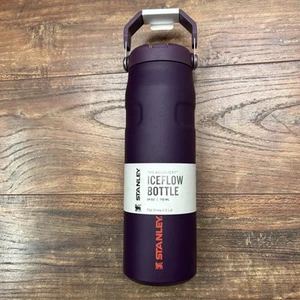 Stanley 24 Unzen IceFlow Aerolight Trinkflasche Flip 2.0 Purple Plum Brandneu ** - Bild 1 von 8