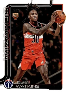 2025-26 Topps NBA Base #244 Jamir Watkins RC Washington Wizards - Imagen 1 de 2