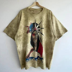 The Mountain Vintage Tribal Horses T-Shirt XL 1996 Gina Gray Native American Tee - Picture 1 of 8