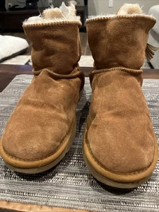 UGG Women's Mini Bailey Bow II, size 9 chestnut - Picture 1 of 17