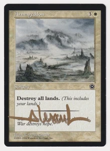 Gold Signed Armageddon HP Portal Second Age Artist Rob Alexander 1998 MTG Magic! - Picture 1 of 2