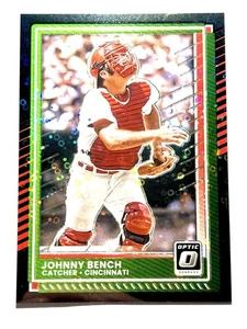 2025 Panini Donruss Baseball - Johnny Bench #46 Circles Optic Prizm - Picture 1 of 6