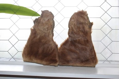 Antique Fur Mittens Wild West Montana Found - Image 1 of 4
