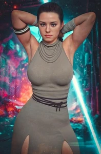 Rey Skywalker Cosplay 4 Buch Variante Cover Set von Pristine Renders Daisy Ridley - Bild 1 von 4